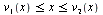 `and`(`<=`(v[1](x), x), `<=`(x, v[2](x)))
